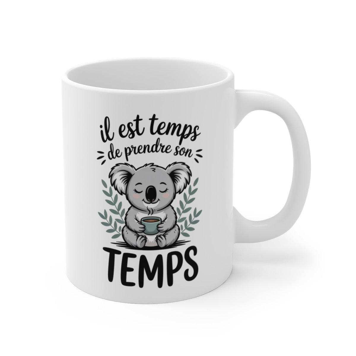 Mug Koala Mignon – Illustration Animal Café Cocooning – Tasse Douce et Relaxante 325ml