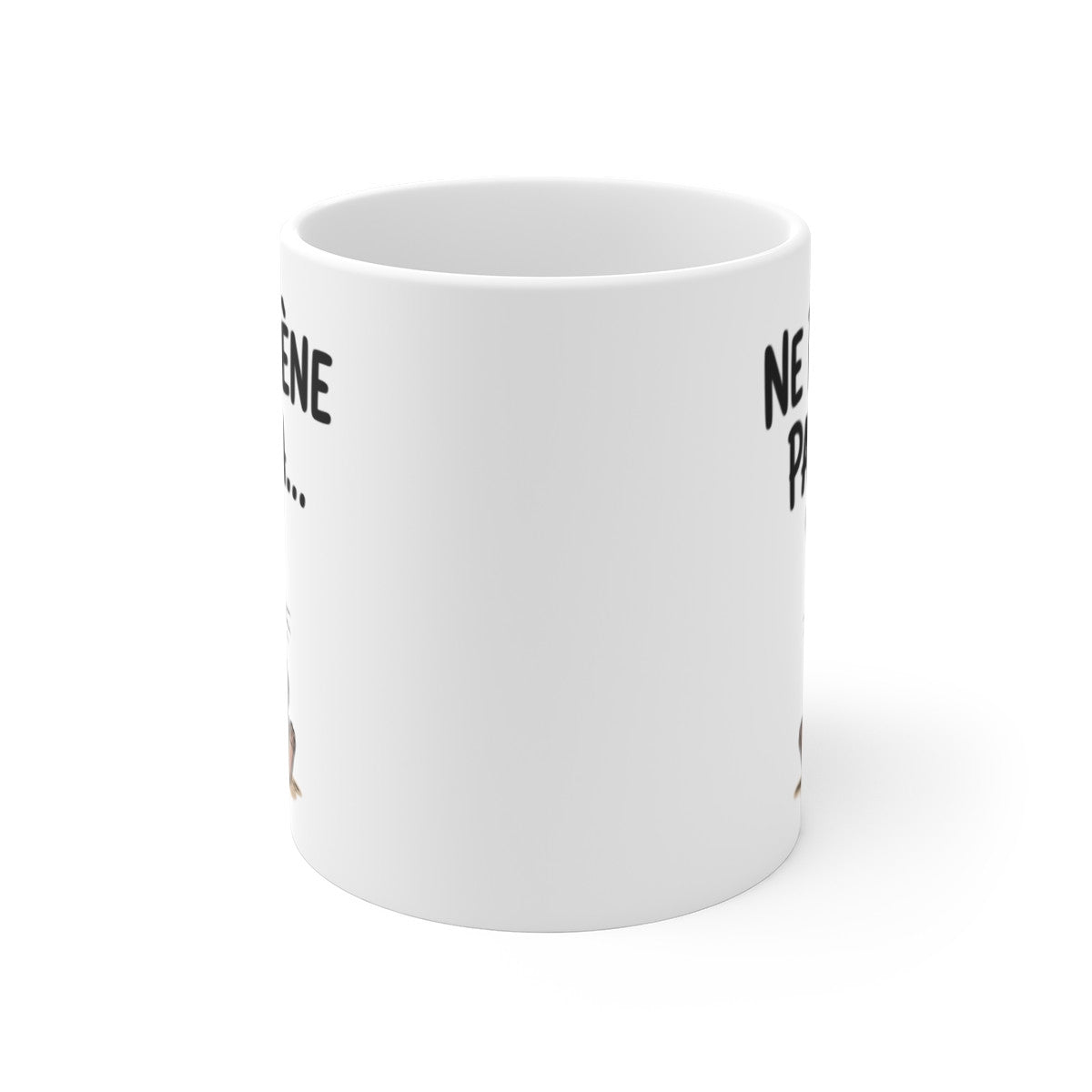 Mug Lapin Mignon – Illustration Fraise Drôle – Tasse Humour Doux et Cute 325ml