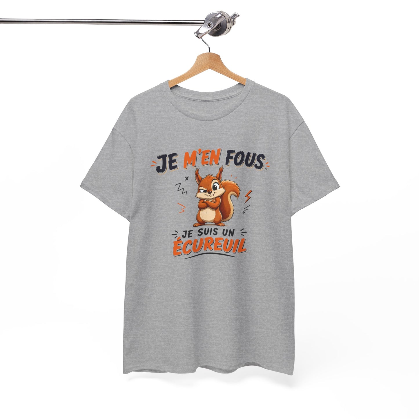 Tee-Shirt Je M’en Fous Je Suis Un Écureuil – Écureuil Drôle Humoristique – Cadeau Homme Femme Amoureux des Animaux