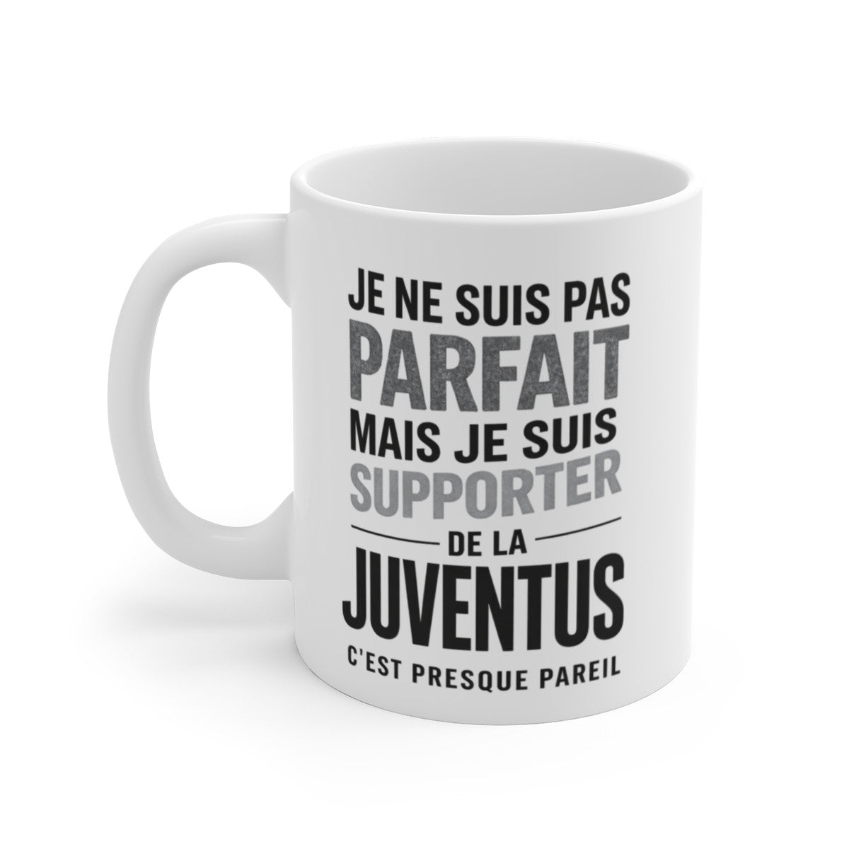Mug Supporter Juventus – Tasse Humour Football – Cadeau Fan 325ml