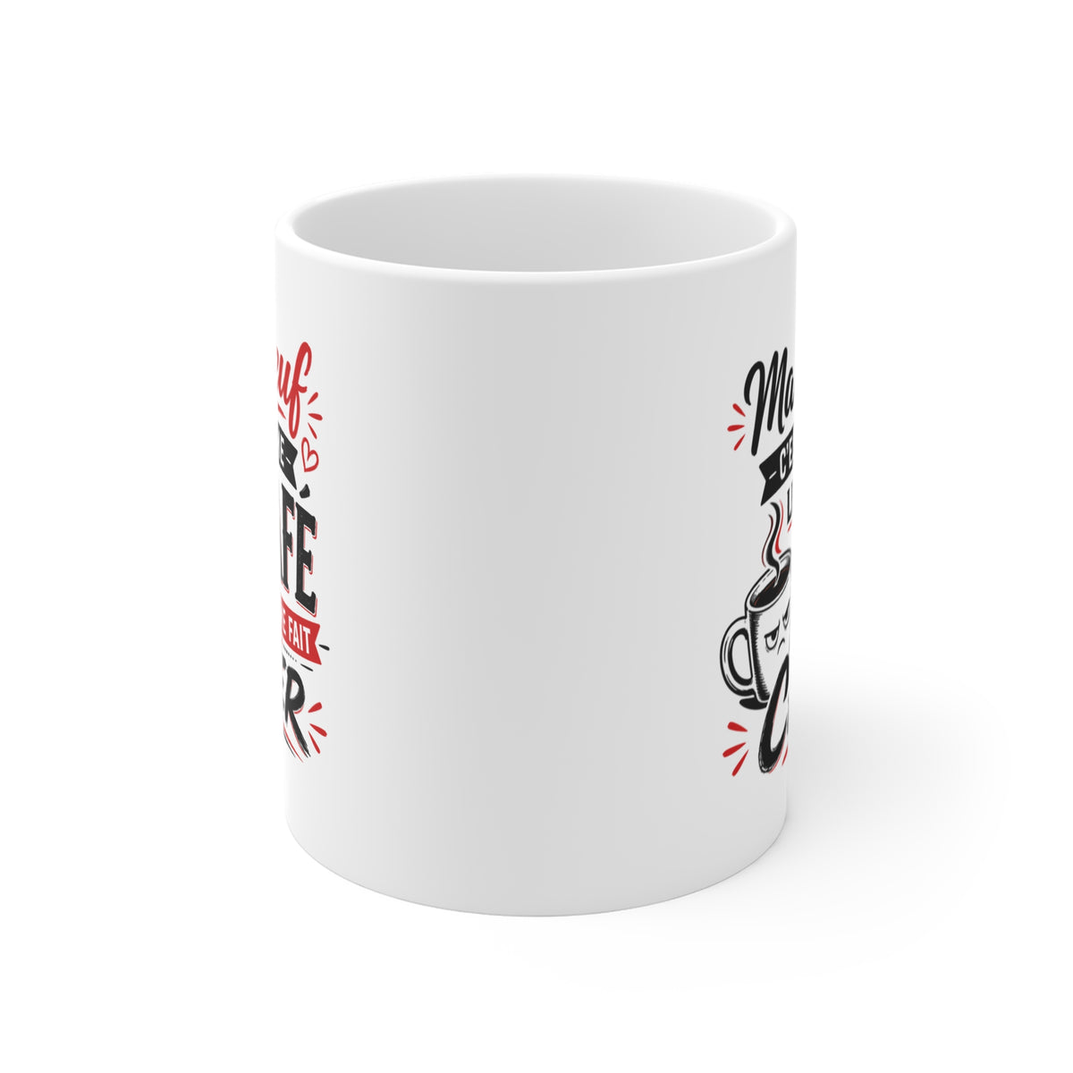 Mug Ma Meuf C’est Comme le Café Elle Me Fait Chier – Tasse Humoristique Couple – Idée Cadeau Drôle pour Homme, Copain, Ami