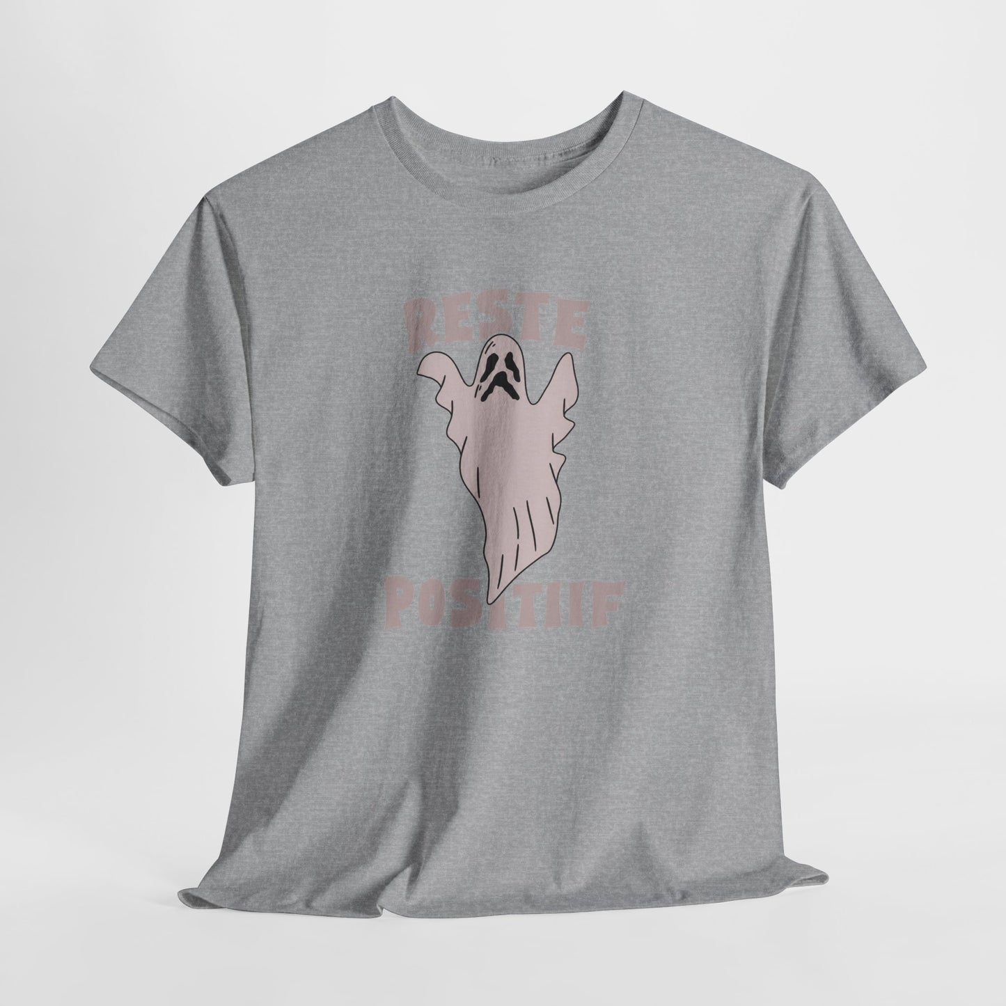 T-Shirt Halloween Homme et Femme – Fantôme Humour Positif – Cadeau Original Amoureux Halloween