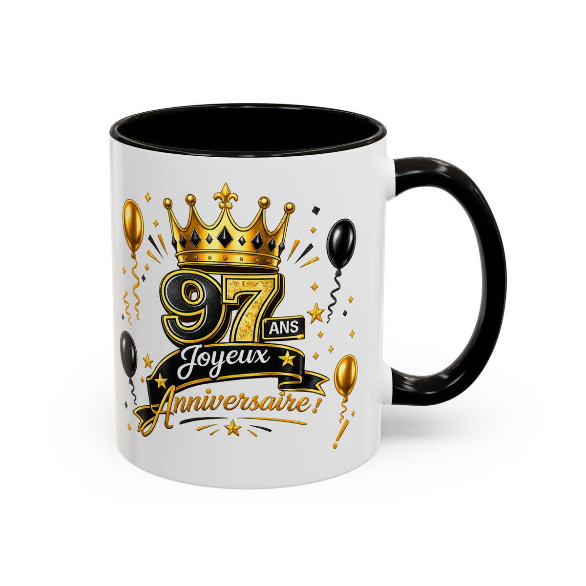 Mug Joyeux 97 Ans – Tasse Anniversaire 97 Ans – Cadeau Original pour Femme Homme – Idée Cadeau 97e Anniversaire