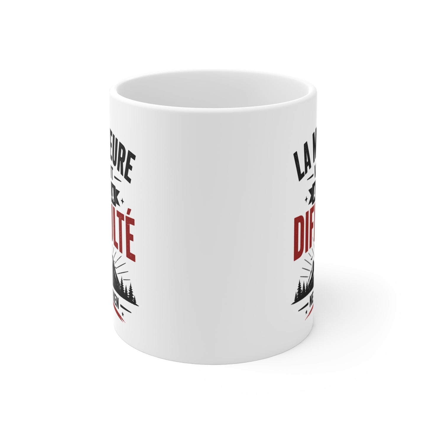 Tasse La Meilleure Vie Vient Après La Difficulté – Mug Citation Motivation Vintage – Cadeau Inspirant Homme Femme 325ml