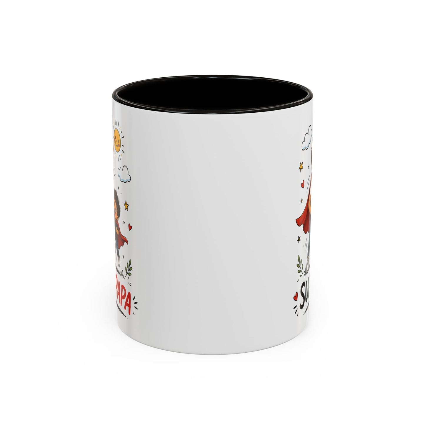 Tasse Super Papa Héros – Mug Père Fils Super Héros – Cadeau Papa Fête Des Pères Anniversaire 325ml