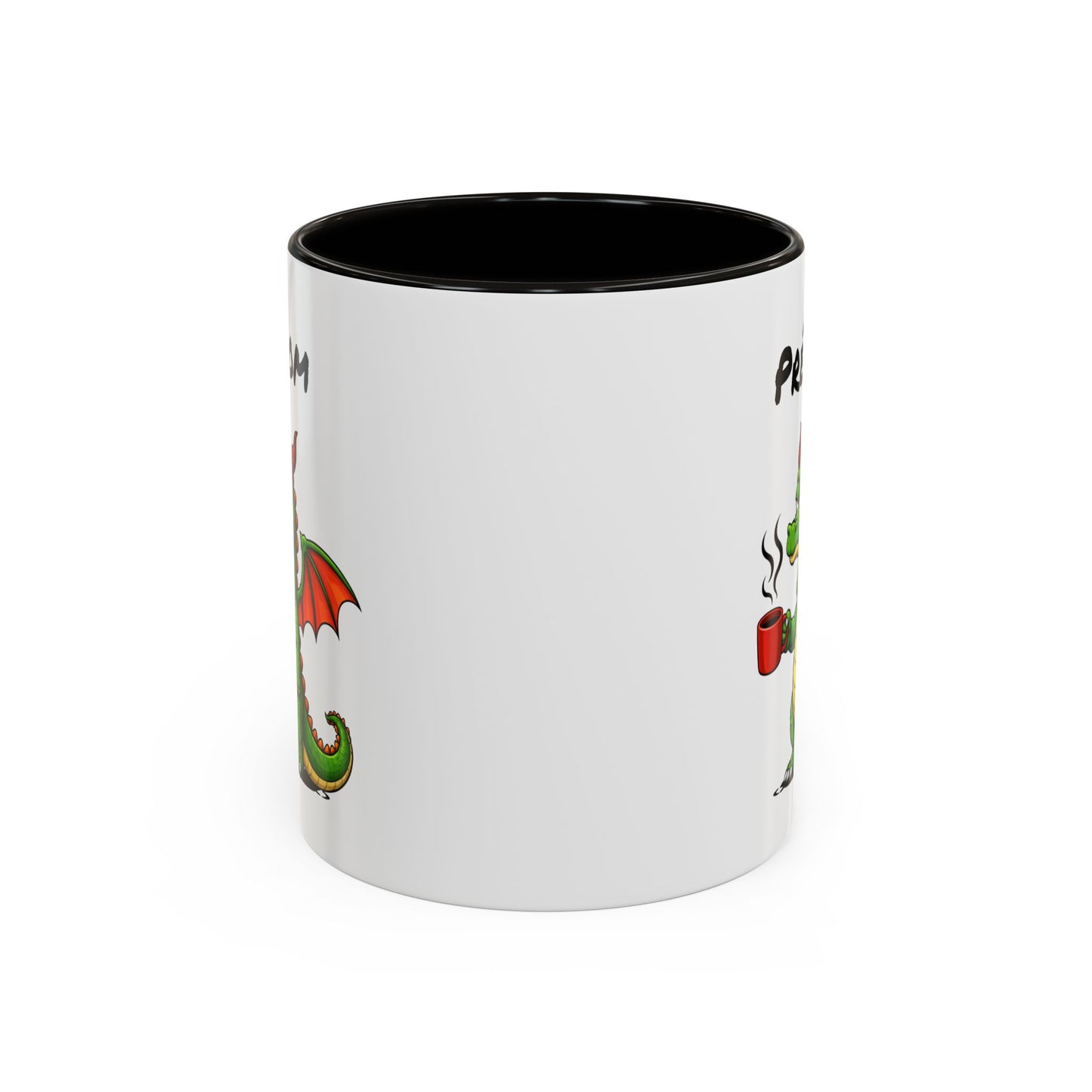 Mug Dragon Personnalisable 325ml – Tasse Café Humour Fatigue Matin Drôle Cadeau
