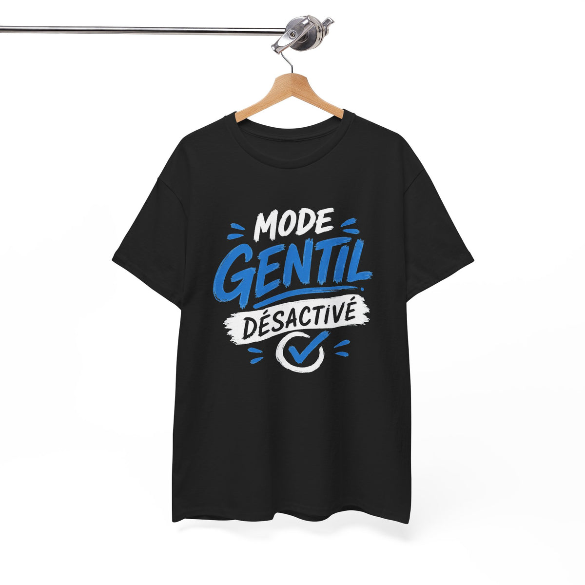 Tee Shirt Homme Mode Gentil Désactivé – T-Shirt Humour Homme Original – Idée Cadeau Homme