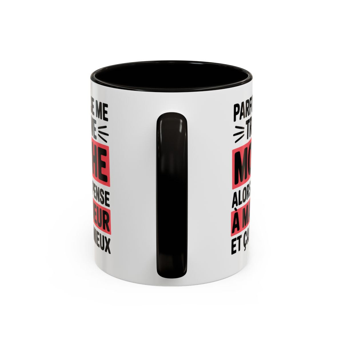 Mug Sœur Humour 325ml – Tasse Drôle “Parfois Je Me Trouve Moche Alors Je Pense à Ma Sœur” – Cadeau Sœur Original – Céramique