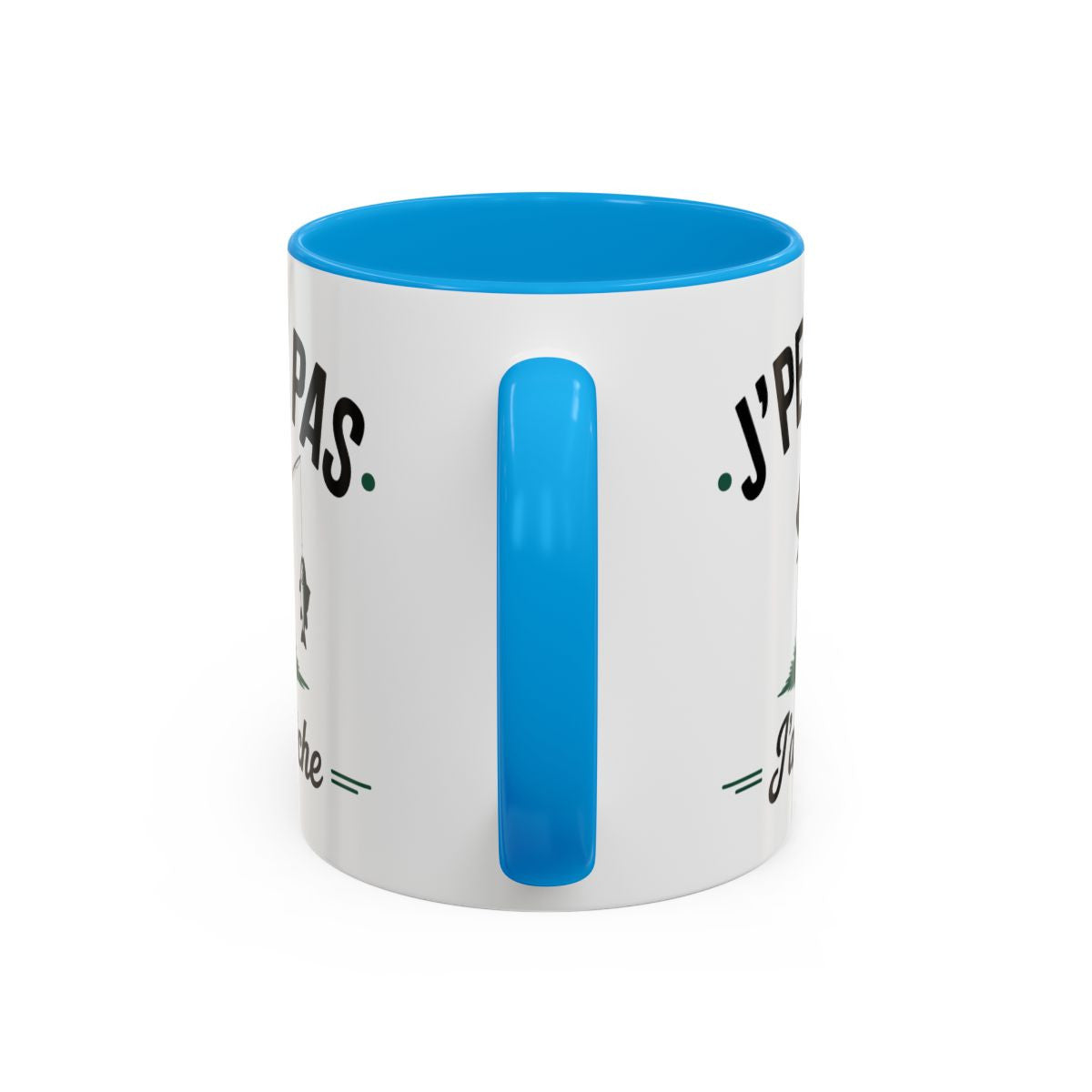 Mug "J’peux pas, j’ai pêche" – Tasse Céramique Humoristique Pêche – Cadeau Pêcheur Drôle – Micro-ondes & Lave-Vaisselle – 325 ml