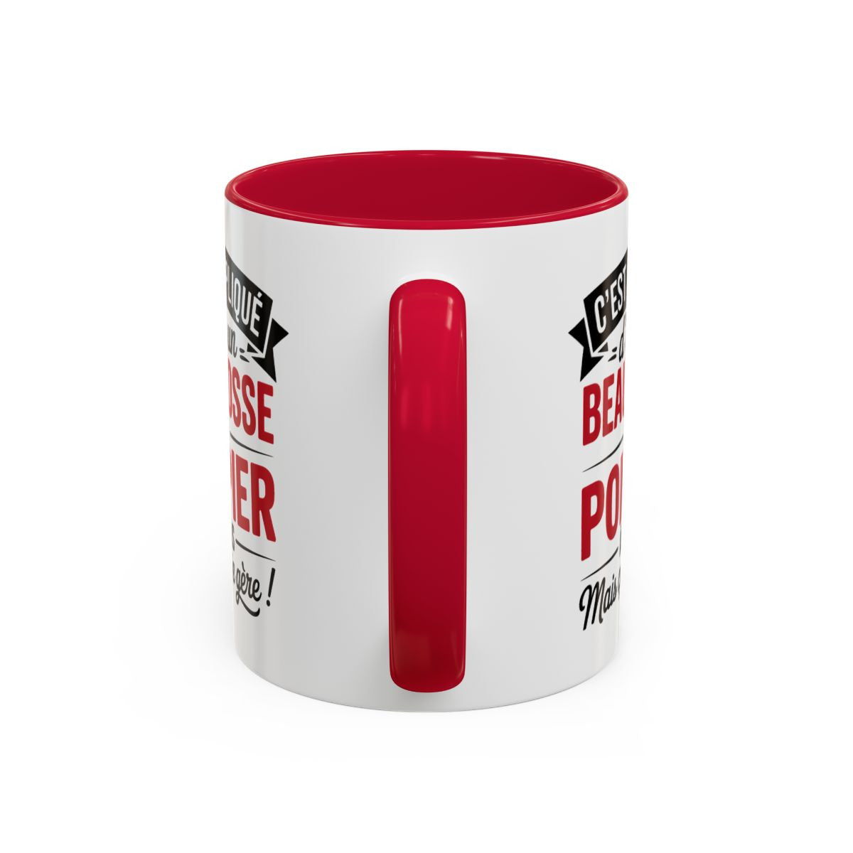 Mug Beau Gosse Pompier – Tasse Céramique Humour Sapeur-Pompier – Cadeau Homme Métier Feu – Micro-ondes & Lave-Vaisselle
