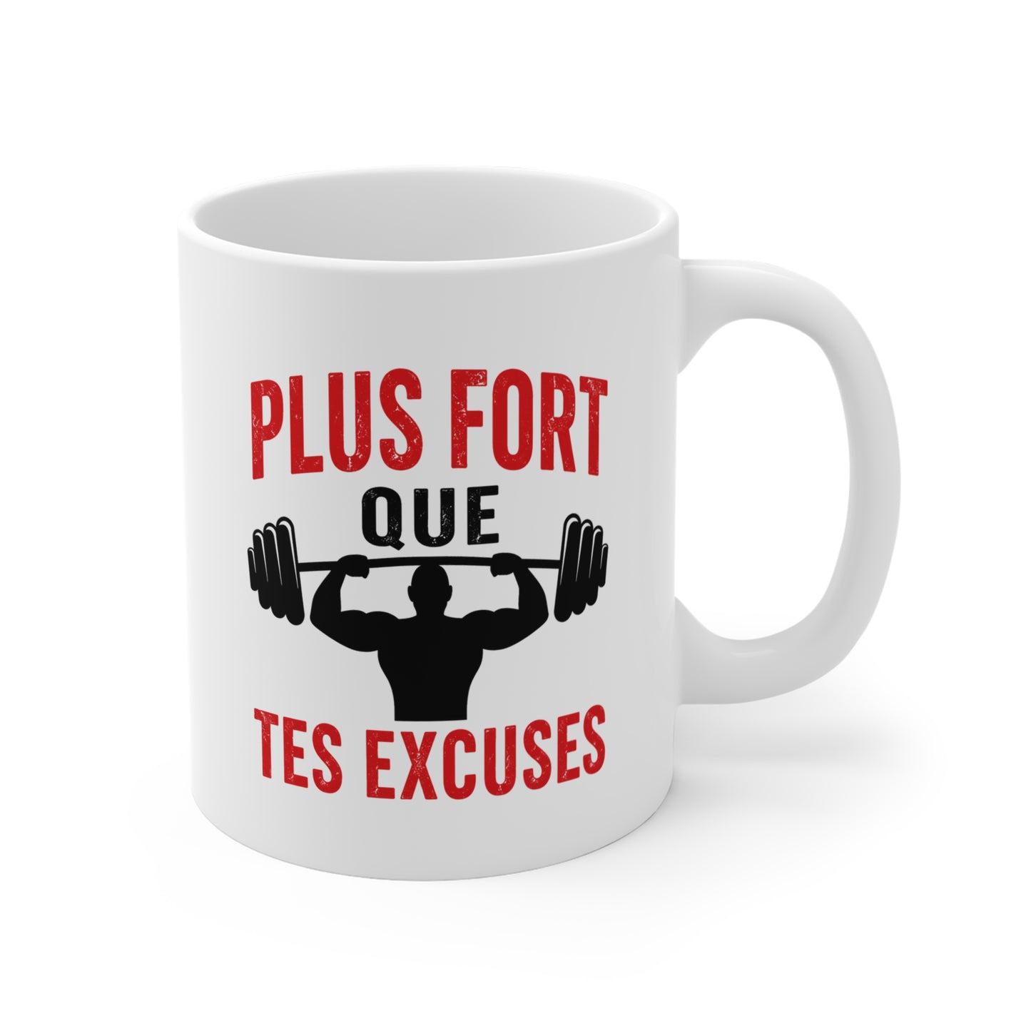 Mug Musculation Fitness – Tasse Sportive Bodybuilding – Cadeau Original Homme et Femme, Motivation Entraînement