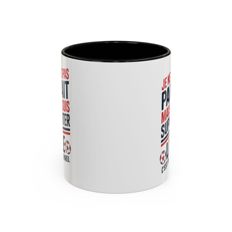 Mug Supporter Lille Humour – Tasse Céramique Football Texte Drôle – Cadeau Fan Ville de Lille 325ml