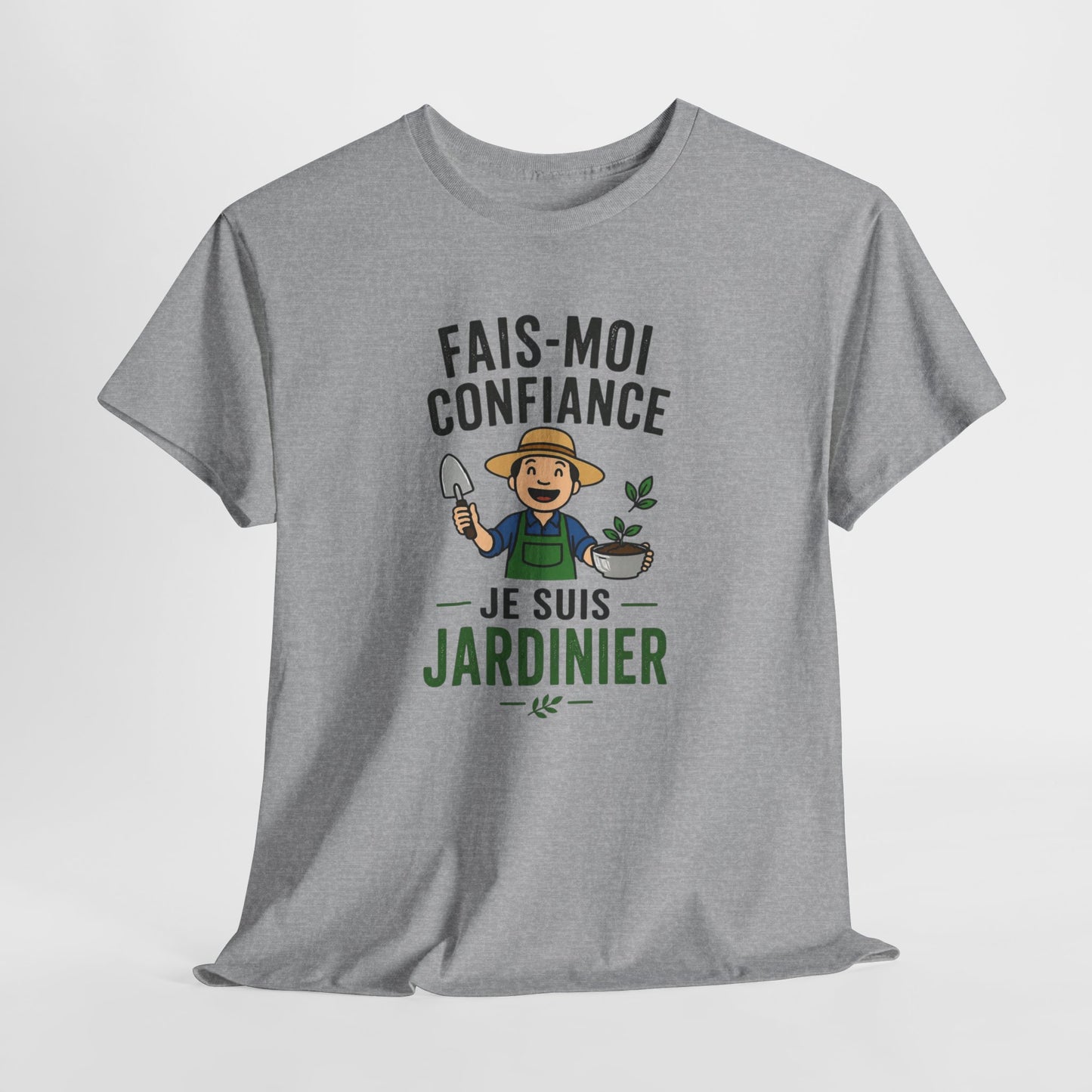 T-Shirt Jardinier Homme Humour – Fais-Moi Confiance Je Suis Jardinier – Tee Shirt Jardinage Drôle Cadeau Passion Jardin
