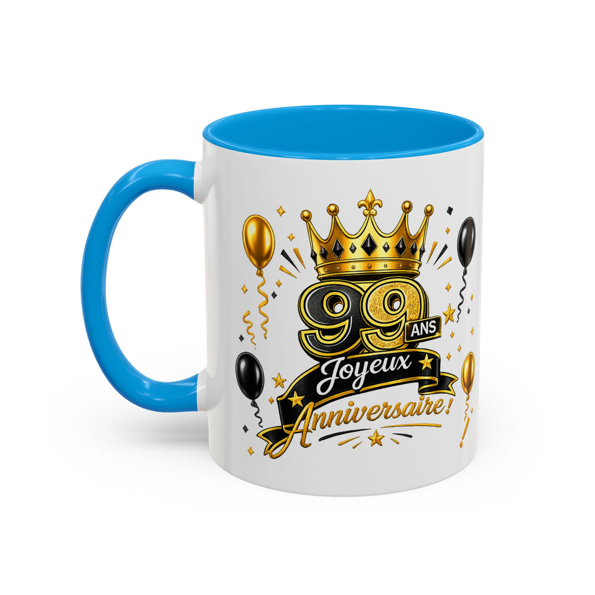 Mug Joyeux 99 Ans – Tasse Anniversaire 99 Ans – Cadeau Original pour Femme Homme – Idée Cadeau 99e Anniversaire