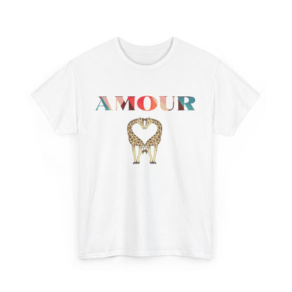 Tee Shirt Amour Girafe idée cadeau Love