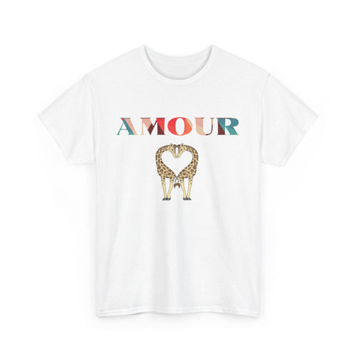 Tee Shirt Amour Girafe idée cadeau Love