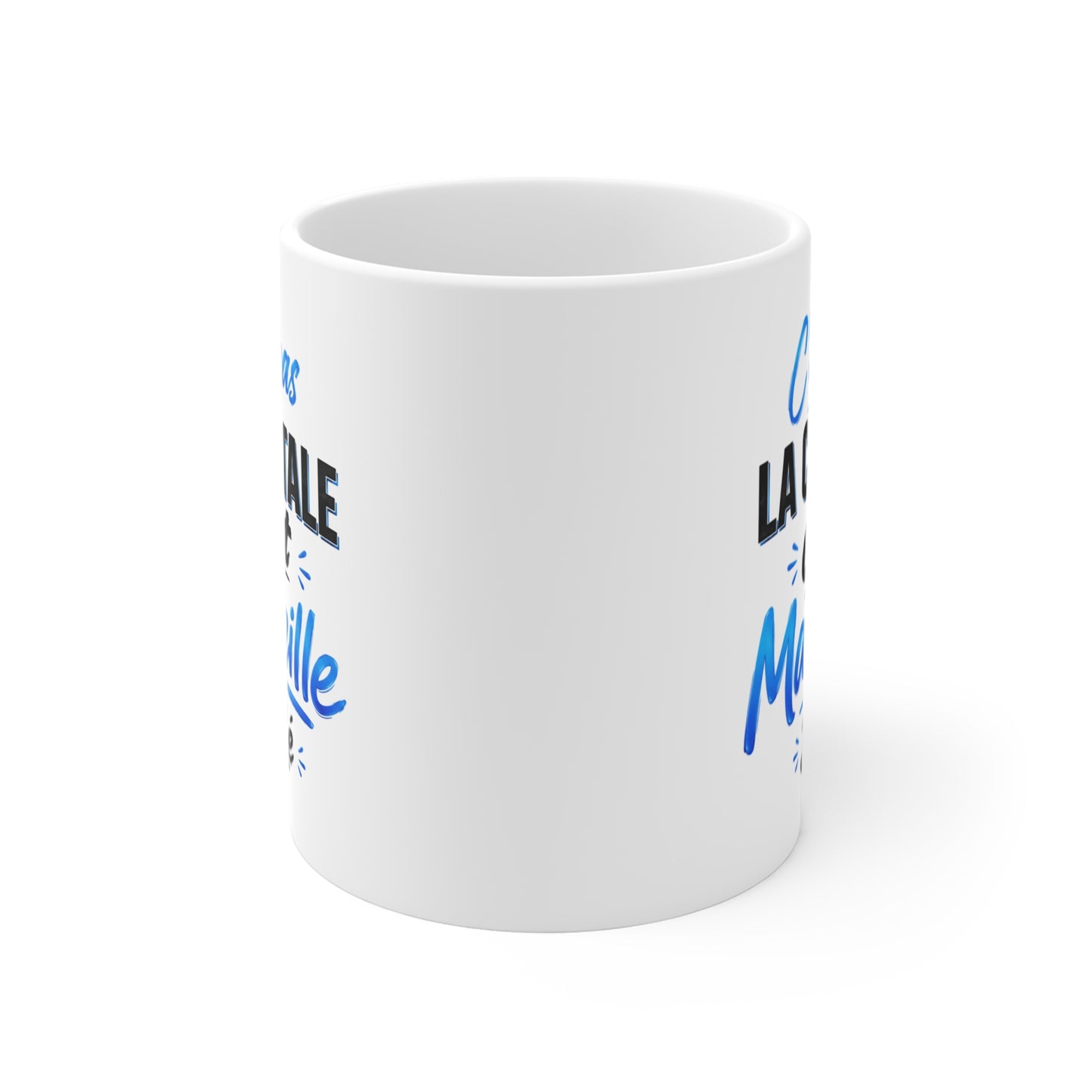 Tasse C’est Pas La Capitale C’est Marseille Bébé – Mug Humour Marseille – Cadeau Original Citation Française 325ml
