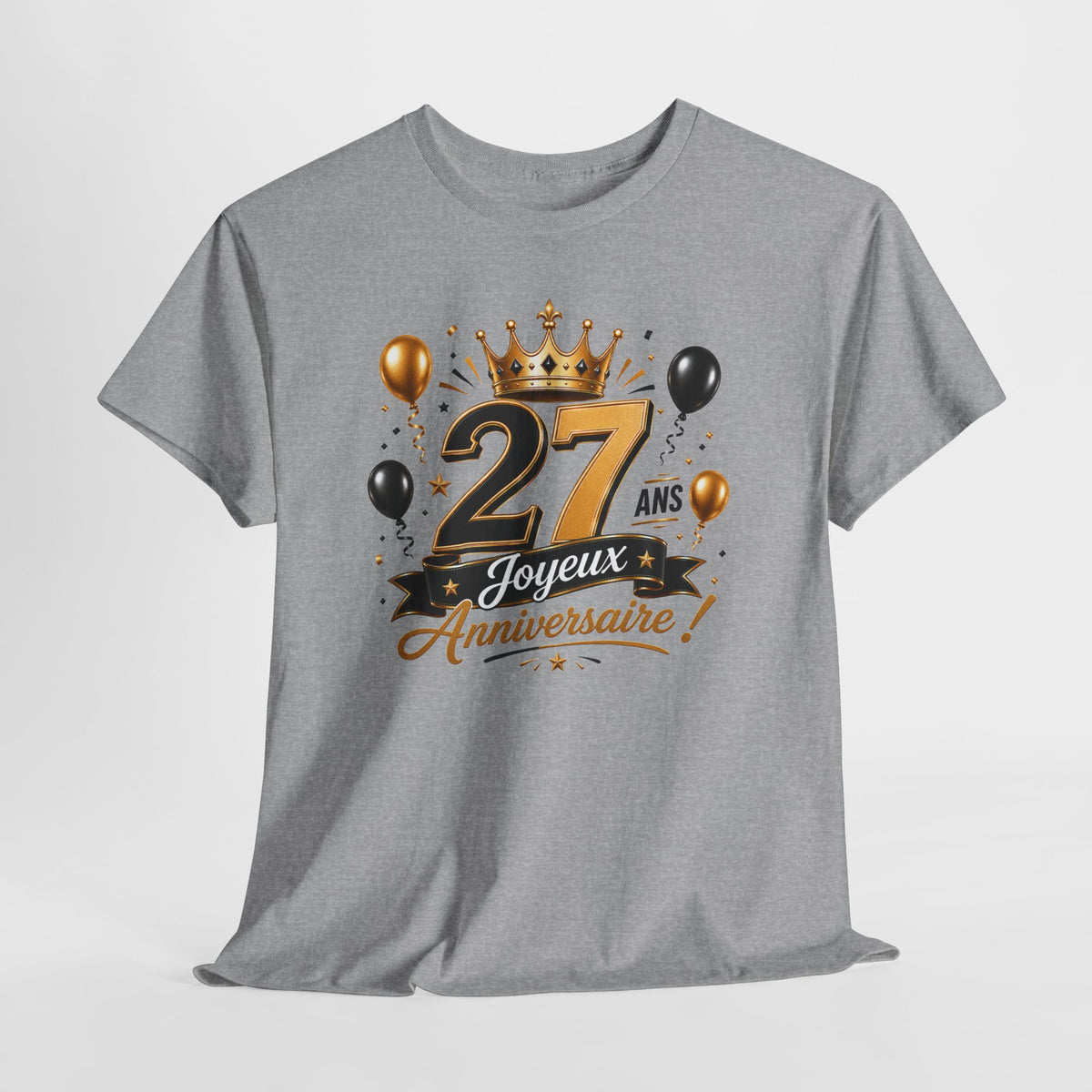 Tee Shirt Anniversaire 27 Ans Homme et Femme Joyeux Anniversaire Cadeau 27 Ans Idée Cadeau Adulte