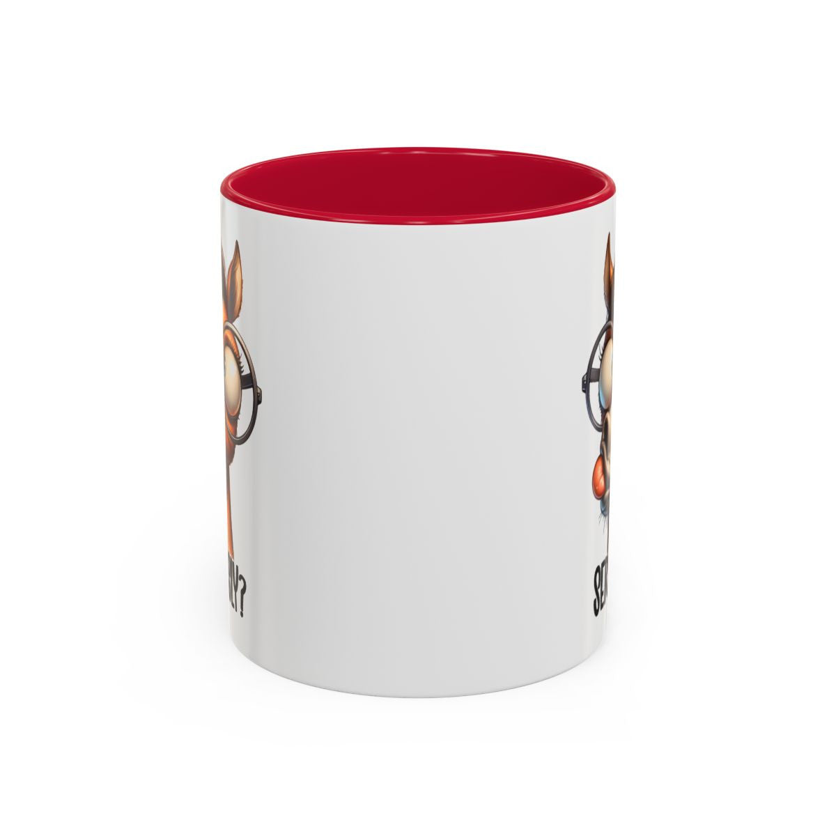 Mug Cheval Humour “Seriously?” – Tasse Céramique Animal Drôle avec Lunettes – Cadeau Original