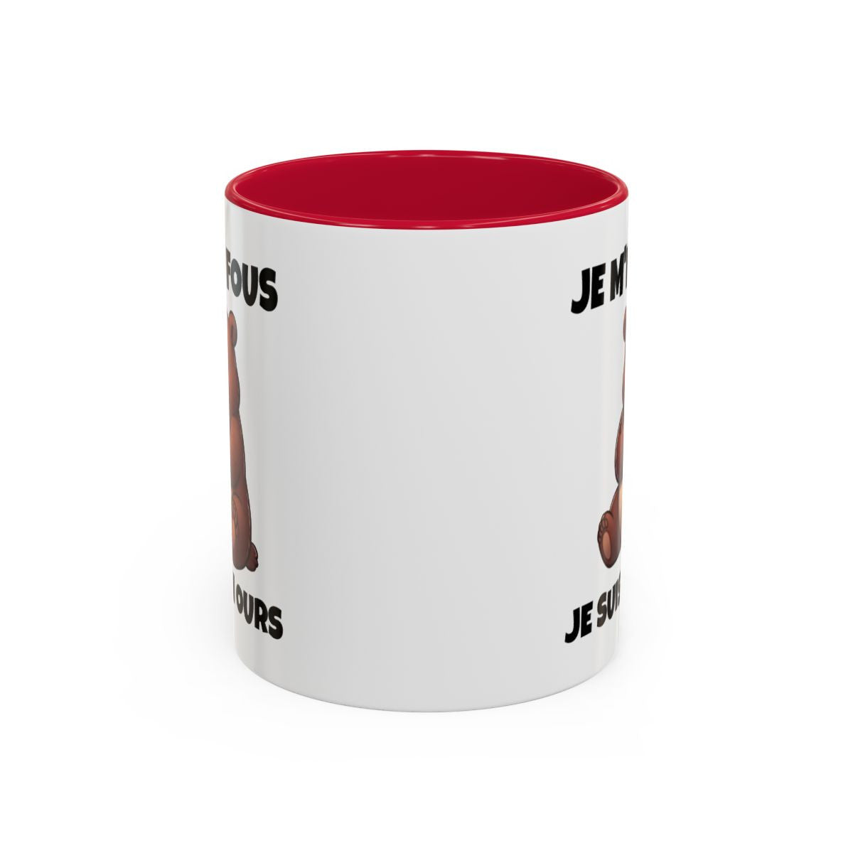 Mug Ours Mignon Boudeur – Tasse Céramique Illustration Ourson – Cadeau Humour et Tendresse