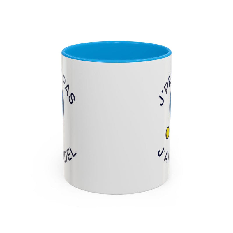 Mug Padel Humour “J’peux pas j’ai Padel” – Tasse Céramique Sport – Cadeau Joueur de Padel