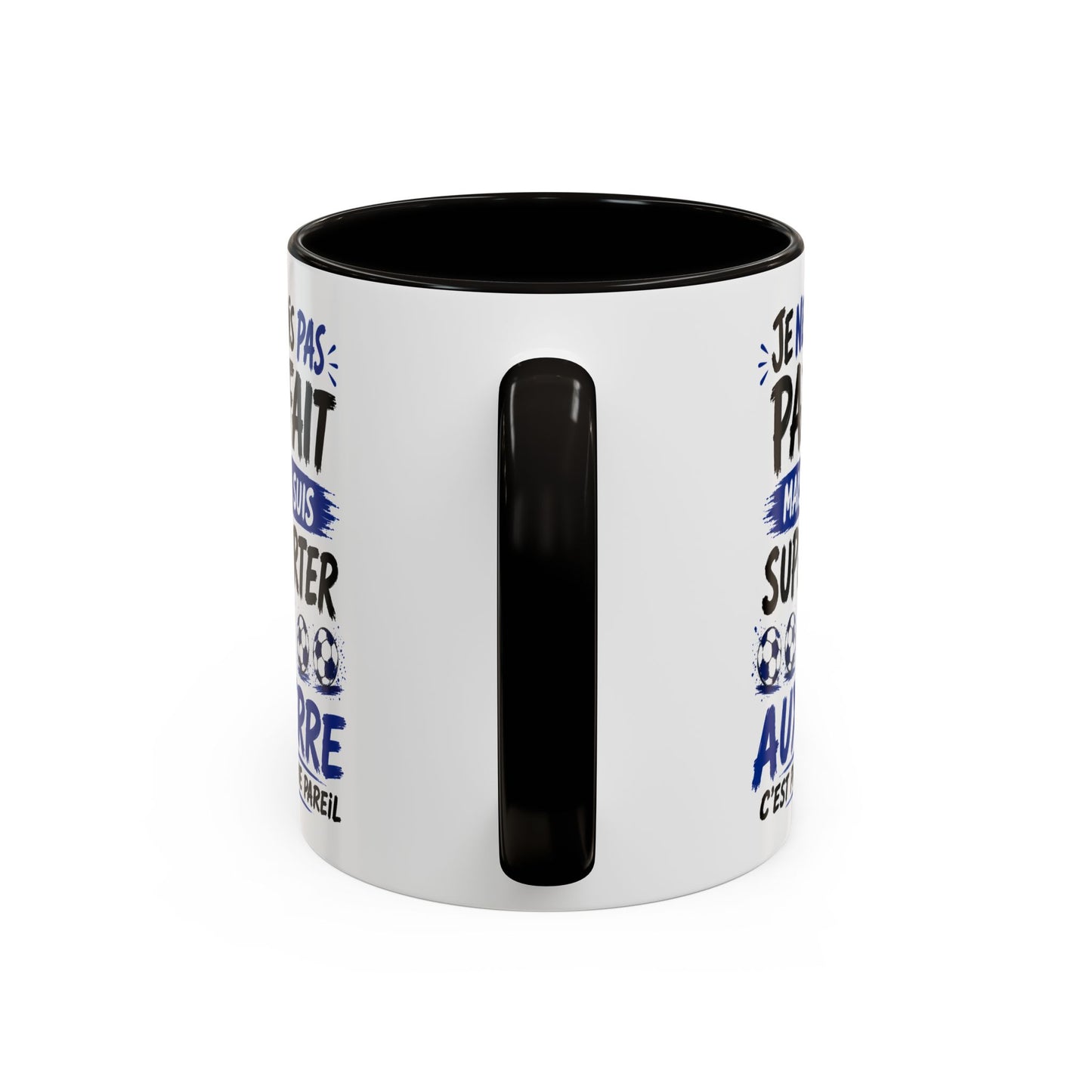 Tasse Je Ne Suis Pas Parfait Mais Je Suis Supporter d’Auxerre – Mug Humour Football Supporter – Cadeau Football 325ml