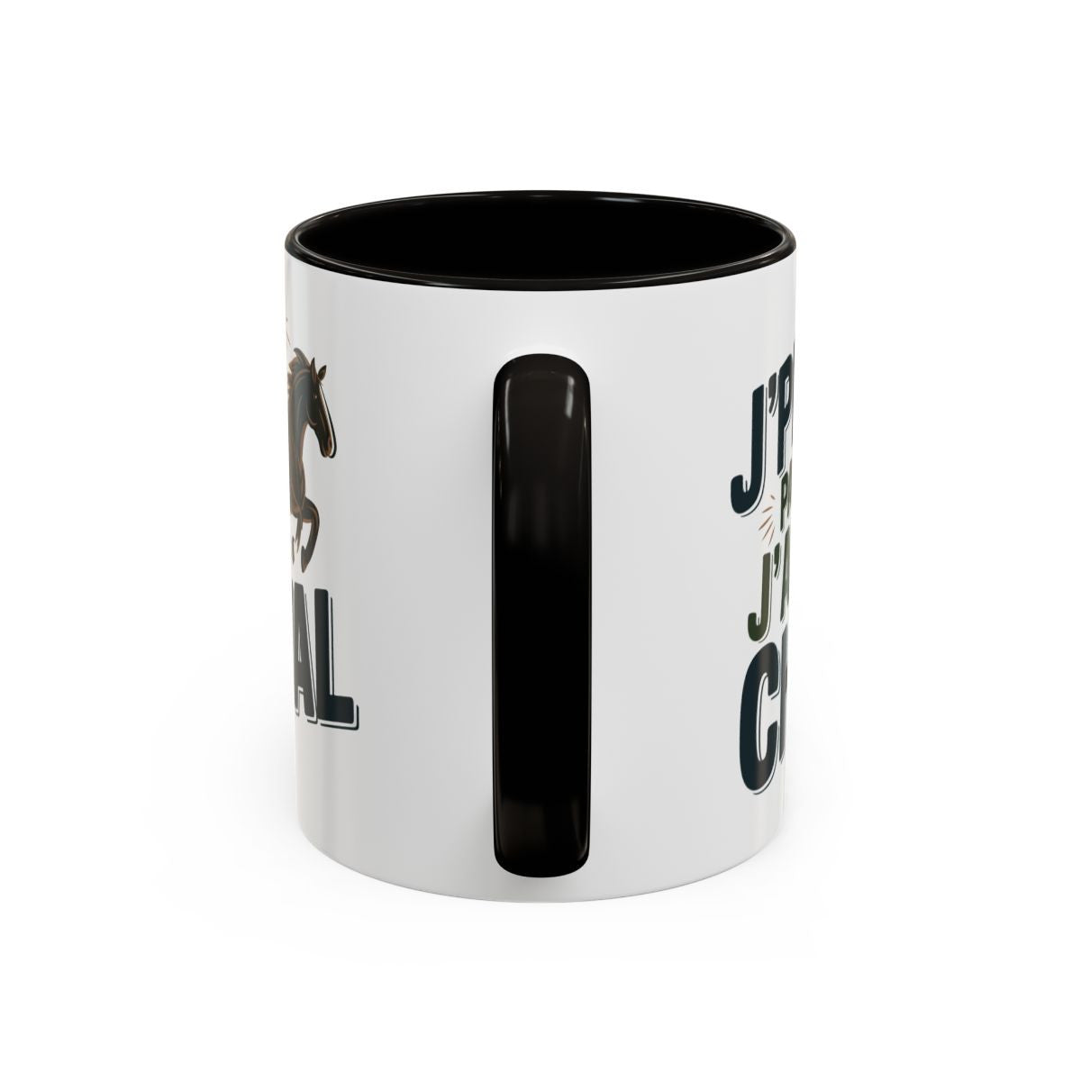 Mug Humour Équitation “J’peux pas j’ai cheval” – Tasse Cavalier Cavalière – Cadeau Passion Chevaux & Centre Équestre