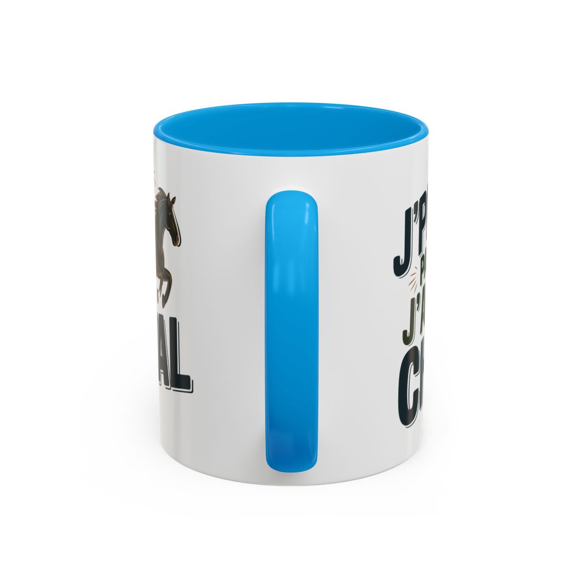 Mug Humour Équitation “J’peux pas j’ai cheval” – Tasse Cavalier Cavalière – Cadeau Passion Chevaux & Centre Équestre