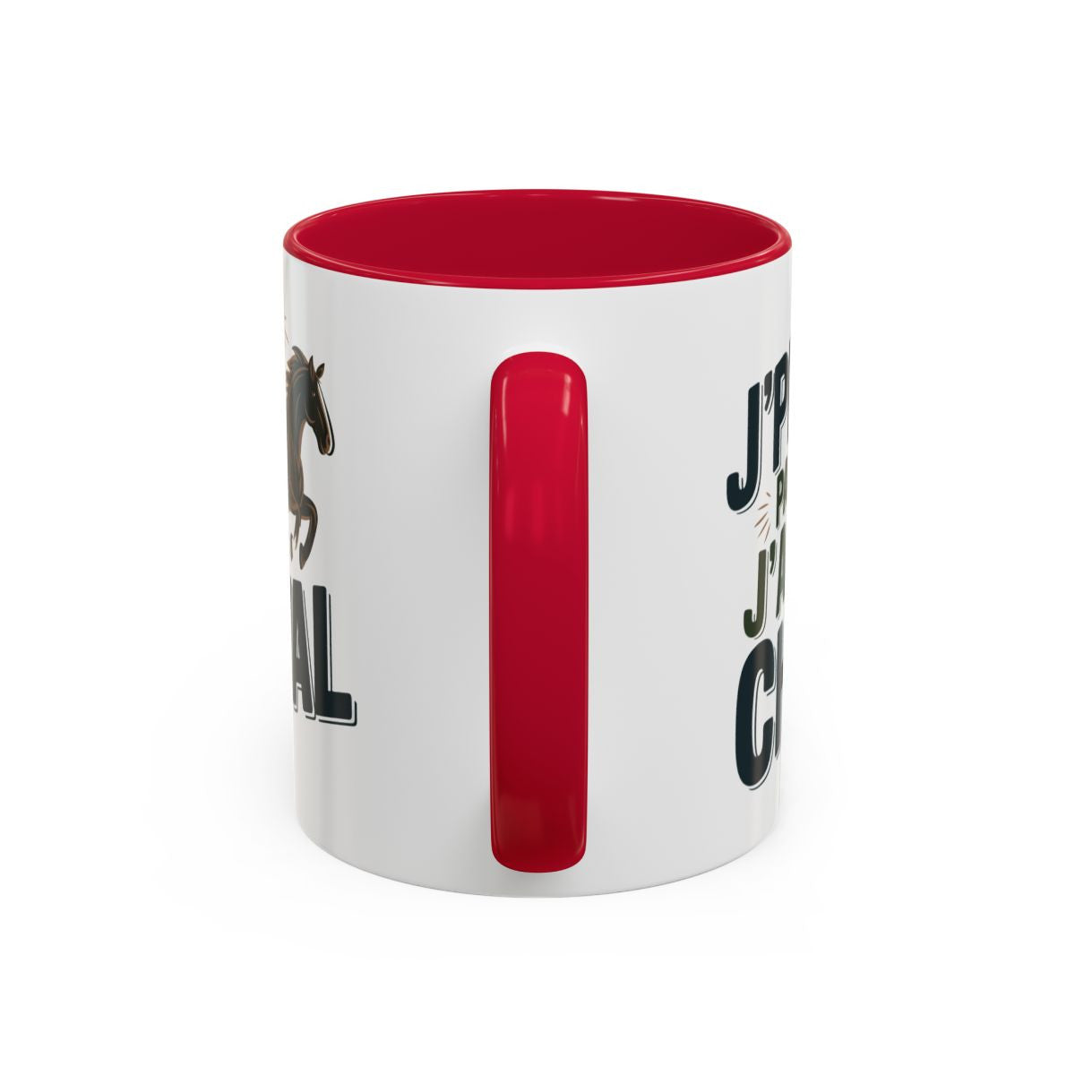 Mug Humour Équitation “J’peux pas j’ai cheval” – Tasse Cavalier Cavalière – Cadeau Passion Chevaux & Centre Équestre