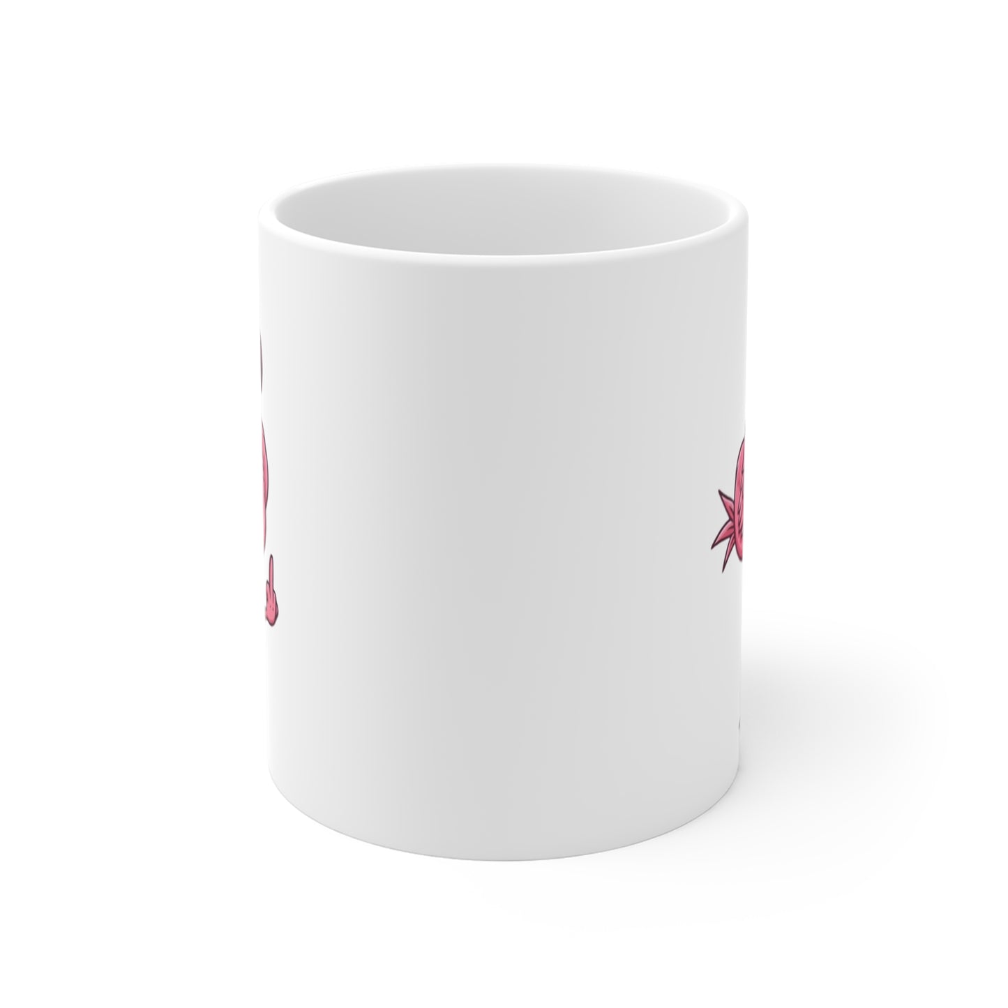 Mug Flamant Rose Doigt Humour – Tasse Animal Drôle Rebelle – Cadeau Original Flamant Fun 325 ml