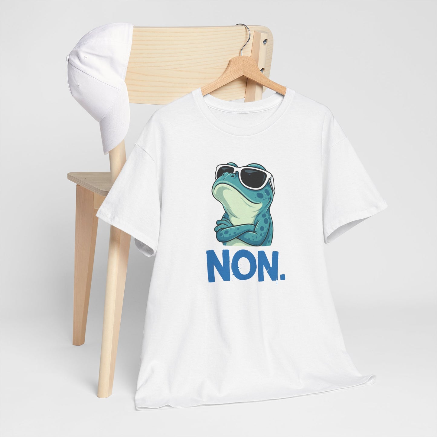 Tee-Shirt Humour Homme et Femme – Grenouille Drôle avec Lunettes de Soleil – Idée Cadeau Original Anniversaire