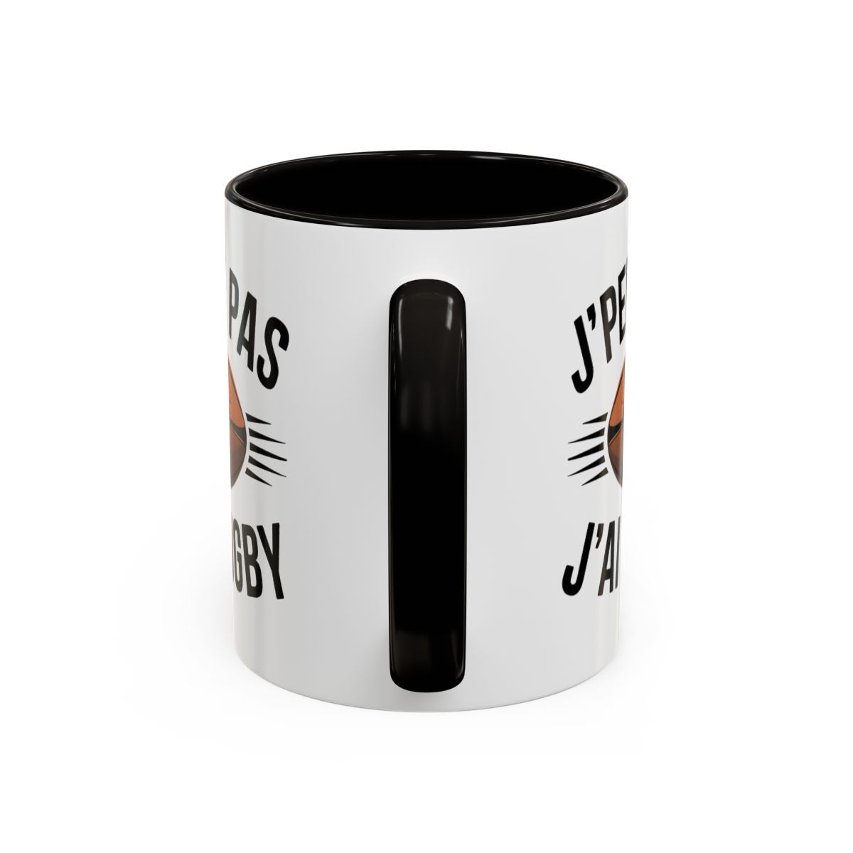 Mug Humour Rugby “J’peux pas j’ai rugby” – Tasse Rugbyman – Cadeau Sport Collectif & Passion Ovalie – 325 ml