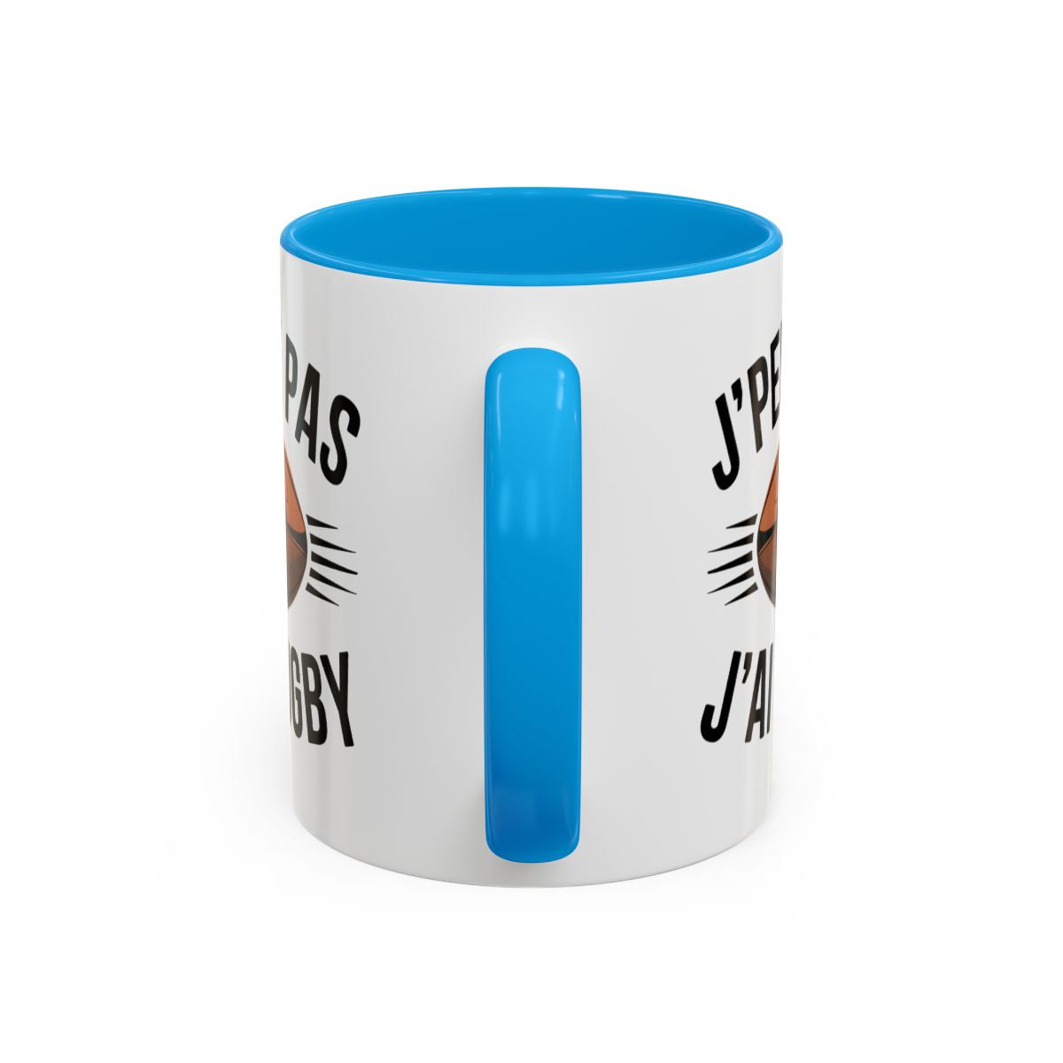 Mug Humour Rugby “J’peux pas j’ai rugby” – Tasse Rugbyman – Cadeau Sport Collectif & Passion Ovalie – 325 ml