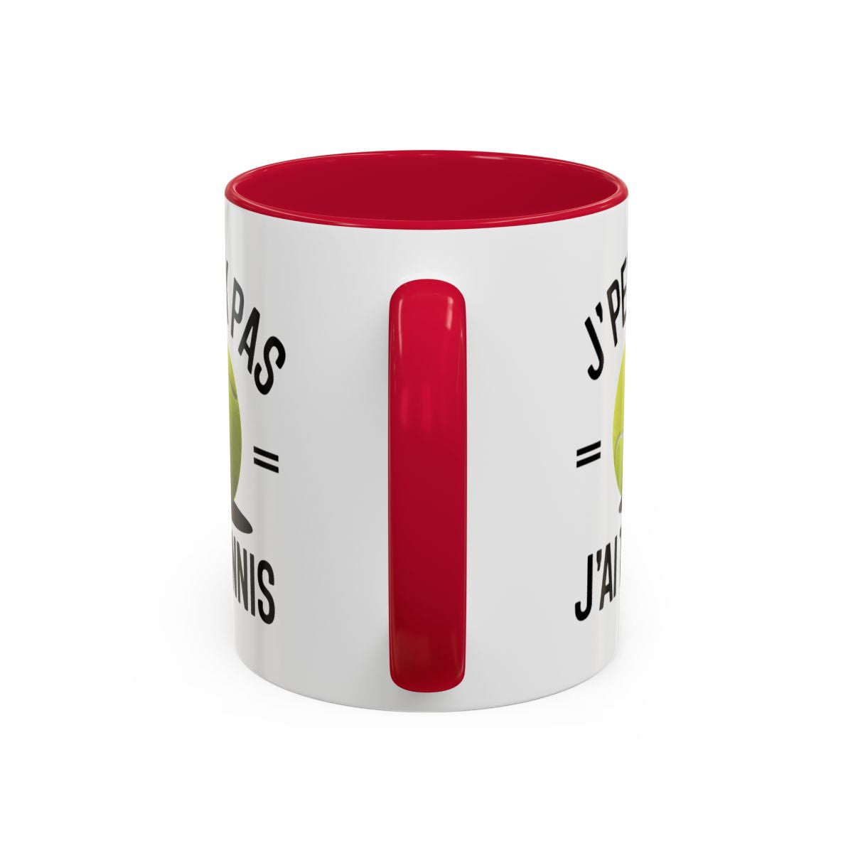 Mug Humour Tennis “J’peux pas j’ai tennis” – Tasse Joueur de Tennis – Cadeau Sport Raquette & Passion – 325 ml