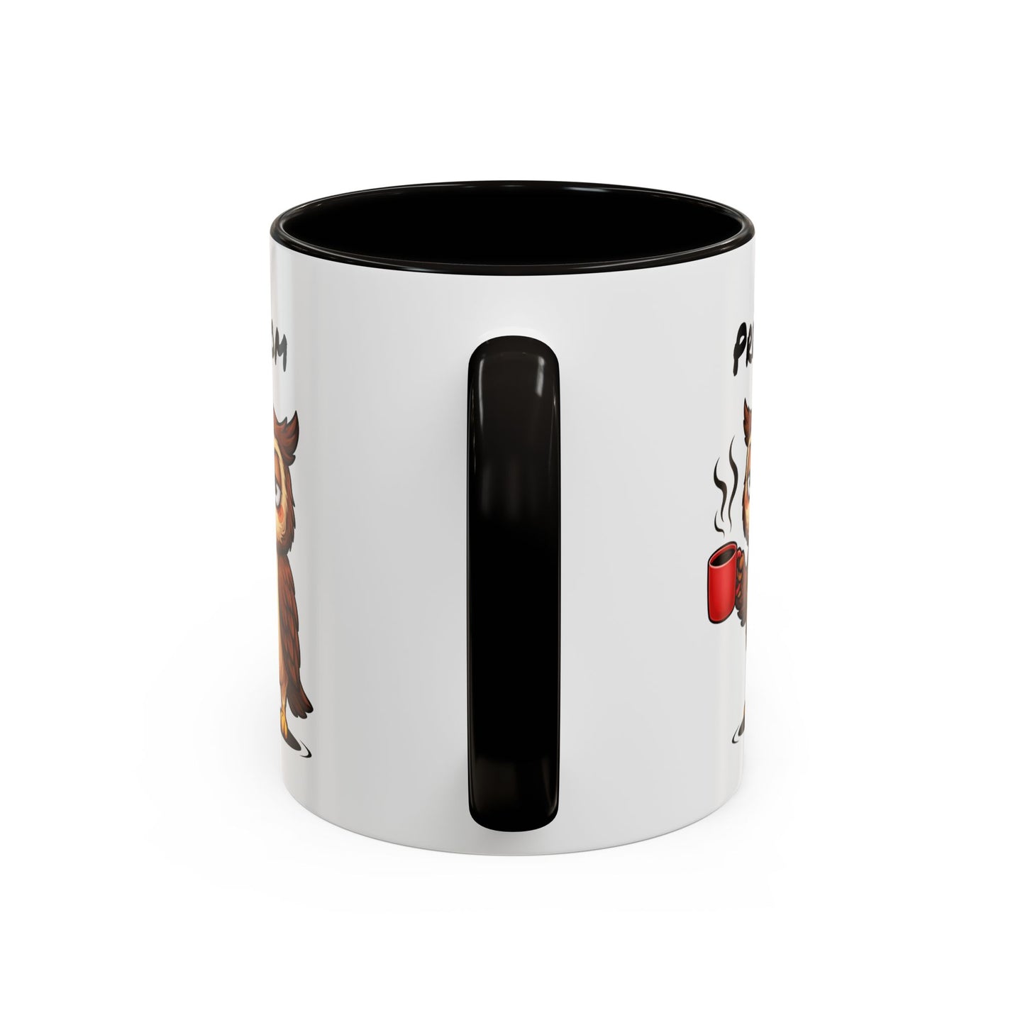 Mug Hibou Fatigué Personnalisable 325ml – Tasse Café Humour Animal Drôle Réveil Difficile Travail Bureau