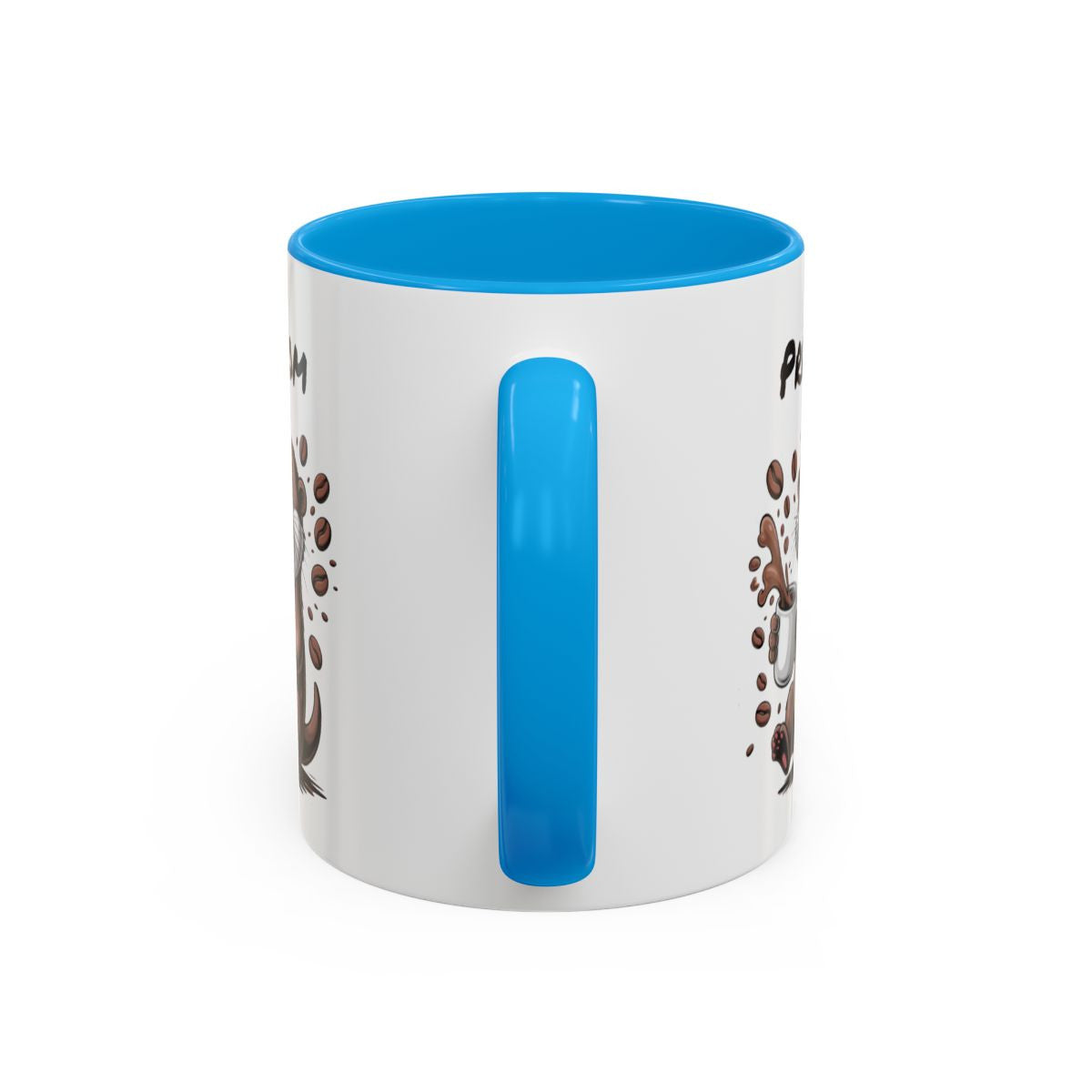 Mug Personnalisable Loutre et Café – Tasse avec Prénom – Cadeau Animal Mignon Humour – 325 ml