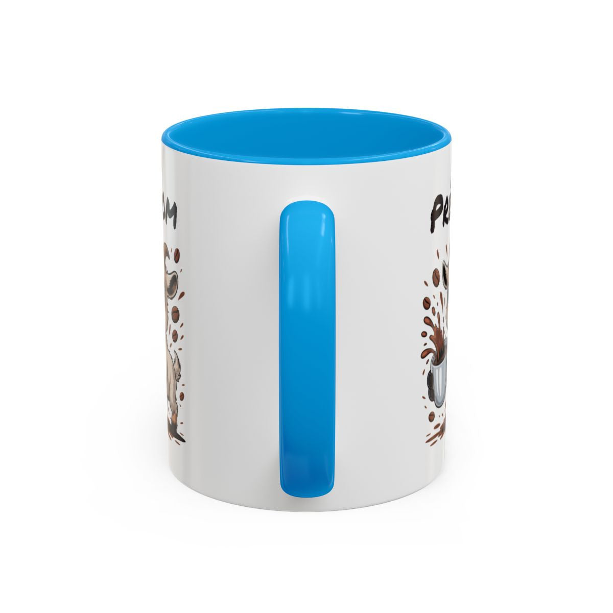 Mug Personnalisable Chèvre et Café – Tasse avec Prénom – Cadeau Animal Rigolo Humour – 325 ml