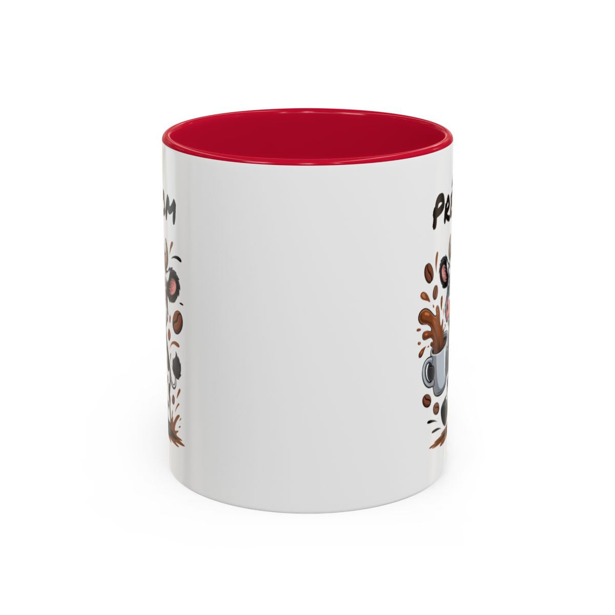 Mug Personnalisable Vache et Café – Tasse avec Prénom – Cadeau Drôle Animal Mignon – 325 ml