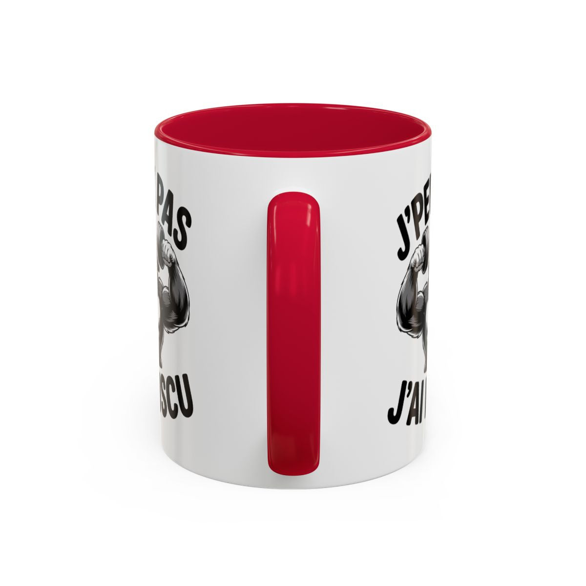 Mug Musculation Humour – J’Peux Pas J’Ai Muscu – Gorille Bodybuilder – Tasse Fitness Cadeau Sport