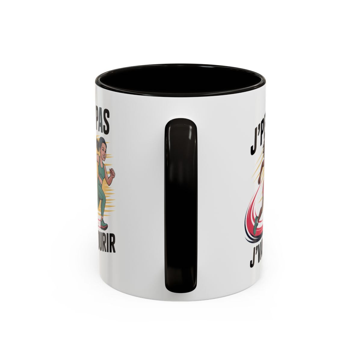 Mug J’Peux Pas J’vais Courir – Tasse Humour Running Femme – Cadeau Jogging, Trail, Marathon