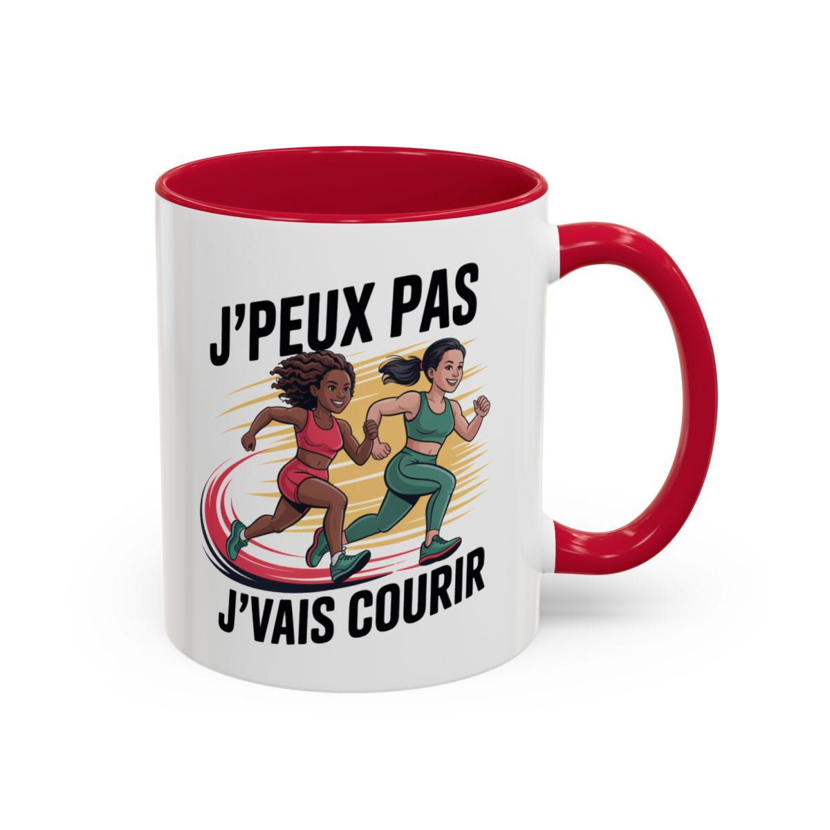 Mug J’Peux Pas J’vais Courir – Tasse Humour Running Femme – Cadeau Jogging, Trail, Marathon