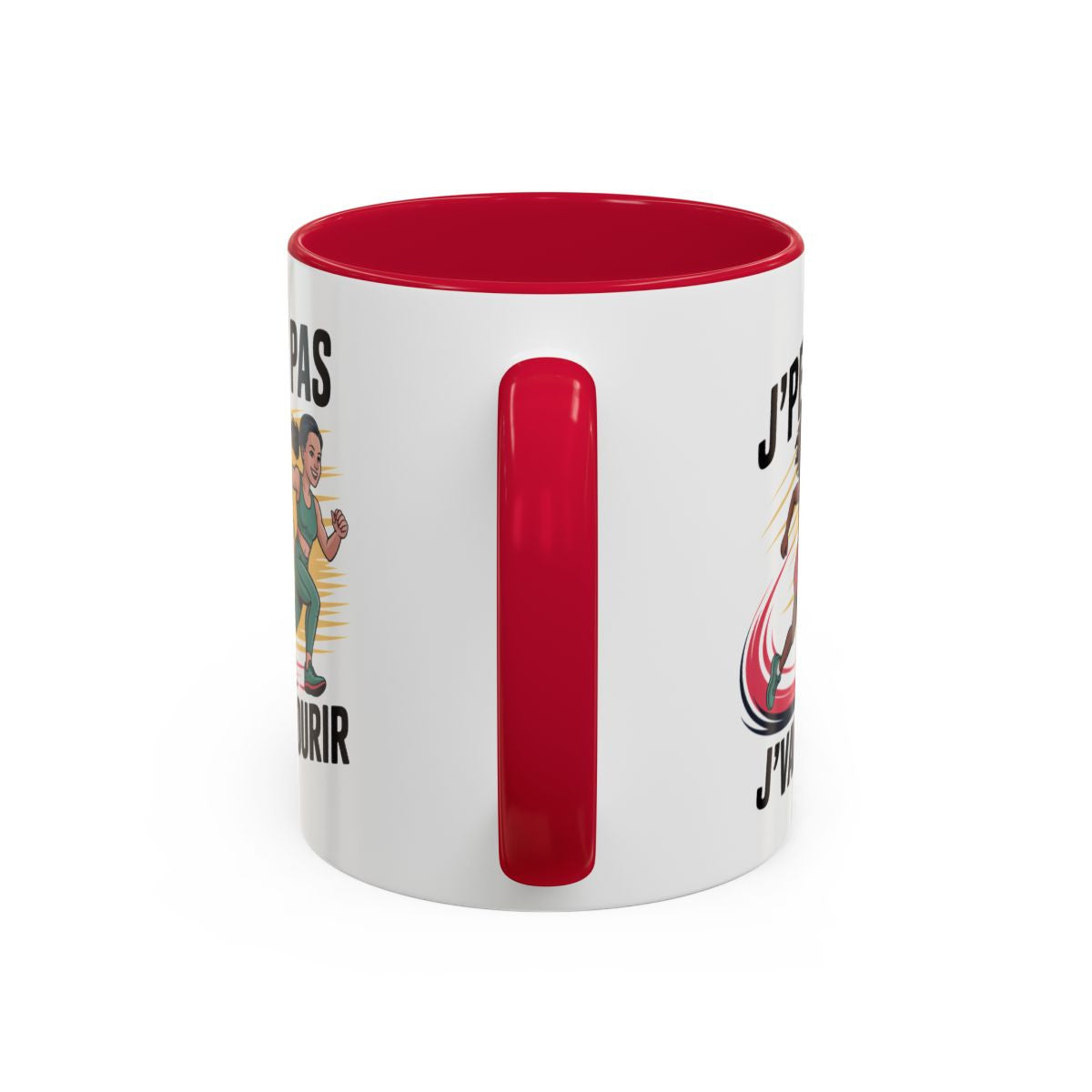 Mug J’Peux Pas J’vais Courir – Tasse Humour Running Femme – Cadeau Jogging, Trail, Marathon