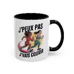 Mug J’Peux Pas J’vais Courir – Tasse Humour Running Femme – Cadeau Jogging, Trail, Marathon
