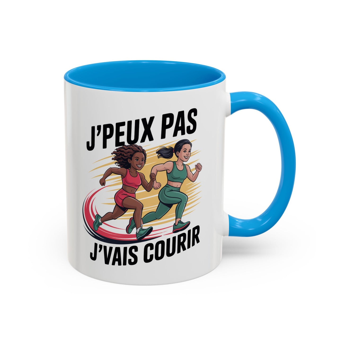 Mug J’Peux Pas J’vais Courir – Tasse Humour Running Femme – Cadeau Jogging, Trail, Marathon