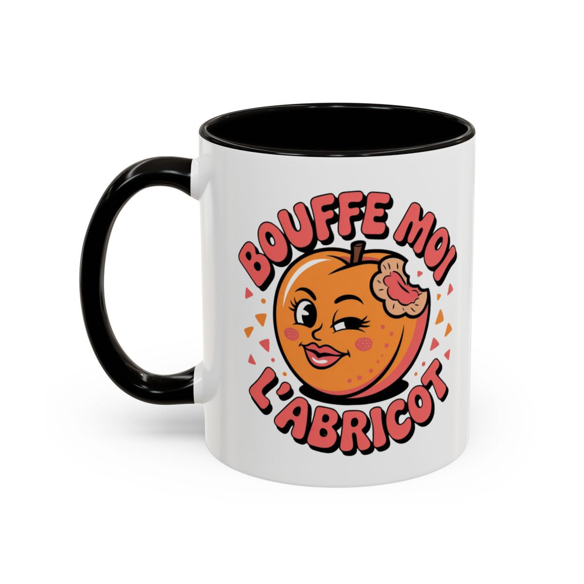 Mug Bouffe-Moi L’Abricot – Tasse Humour Coquin – Cadeau Original Drôle – Noir Bleu Rouge – 325 ml