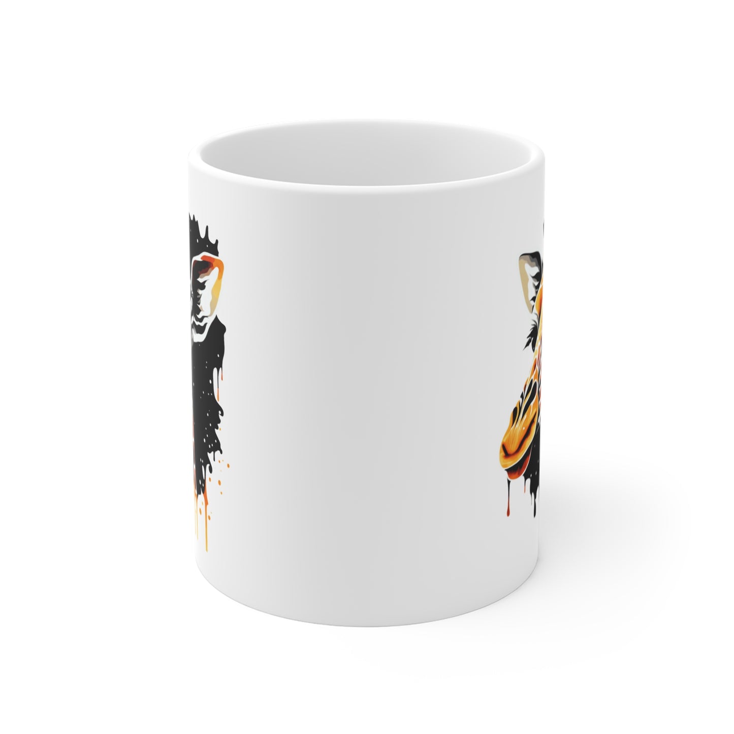 Mug Girafe Artistique 325ml – Tasse Céramique Design Moderne Coloré – Cadeau Original Animal Sauvage
