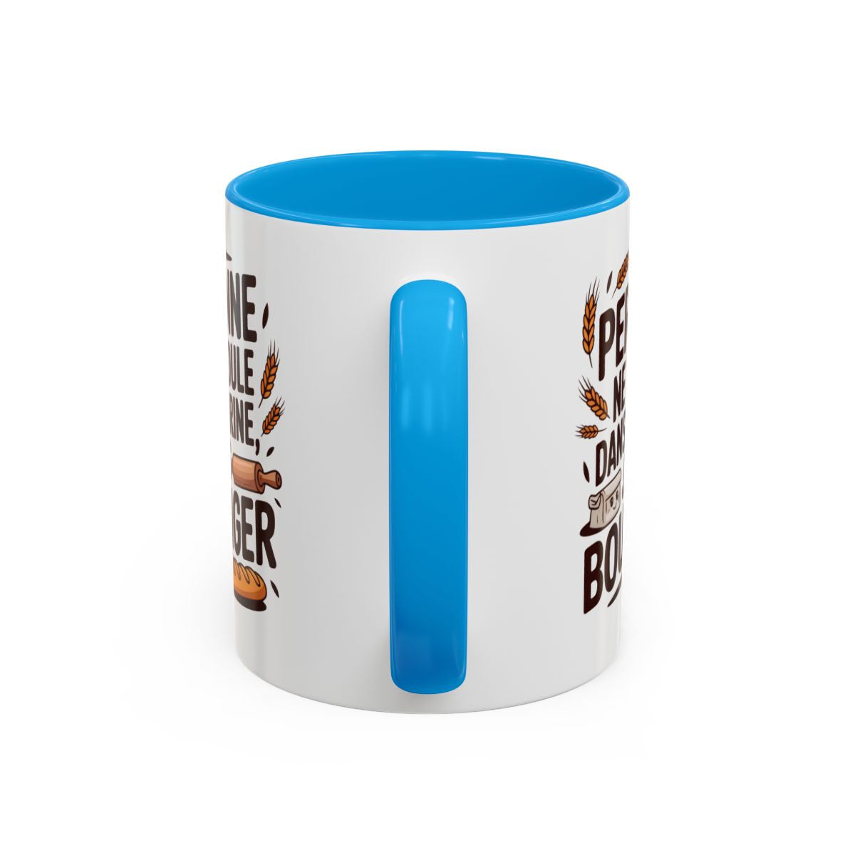 Mug Boulanger Humour Personne ne me roule dans la farine – Tasse Céramique Métier Boulanger – Cadeau Original Artisan