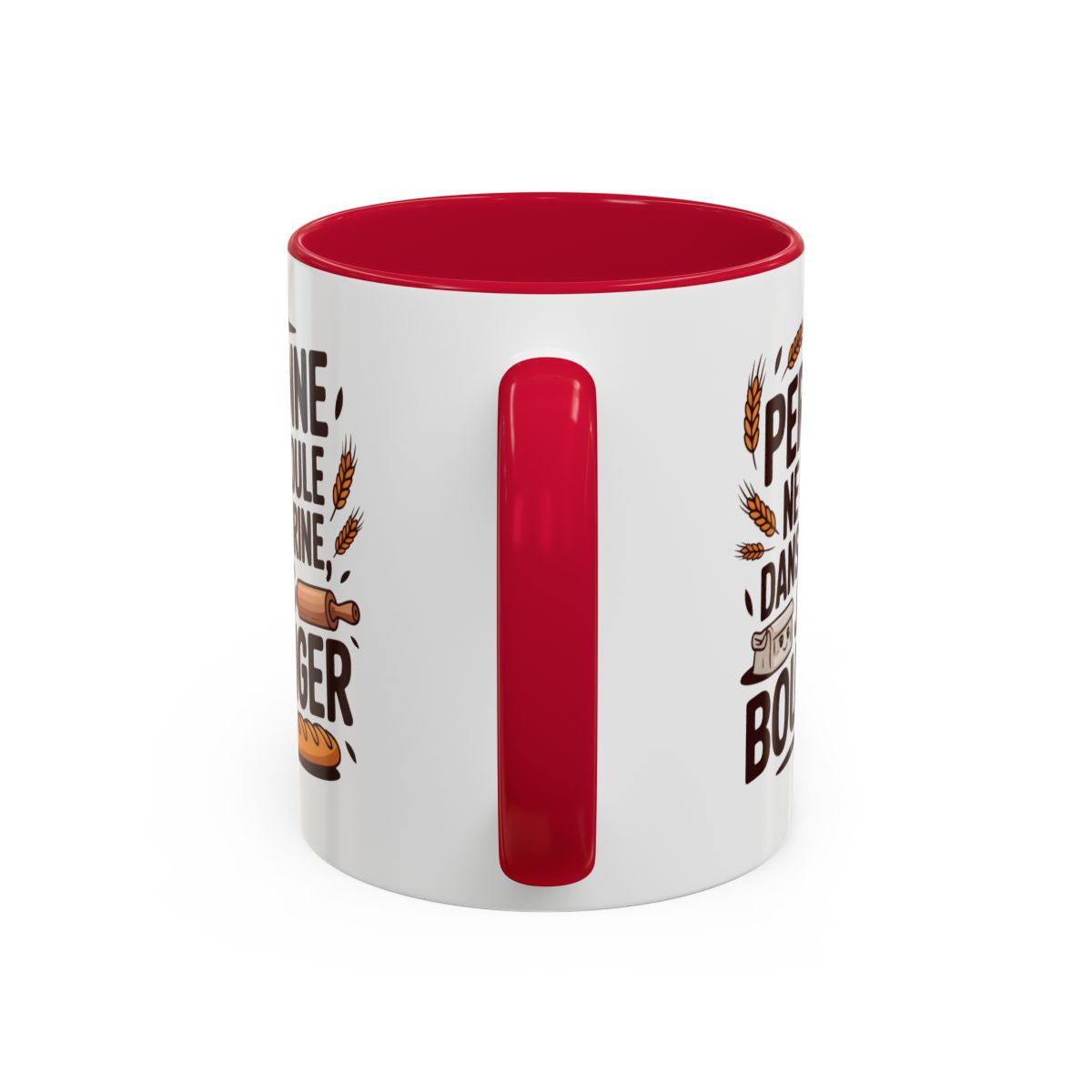Mug Boulanger Humour Personne ne me roule dans la farine – Tasse Céramique Métier Boulanger – Cadeau Original Artisan