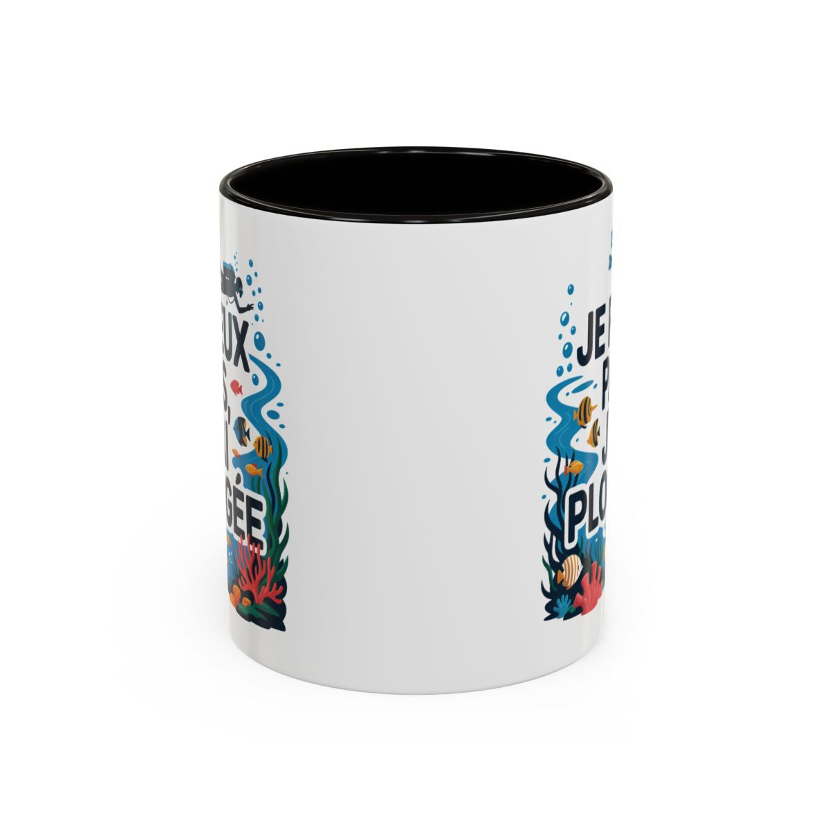 Mug Je peux pas j’ai plongée – Tasse Céramique Plongée Sous-Marine – Cadeau Plongeur & Passion Océan