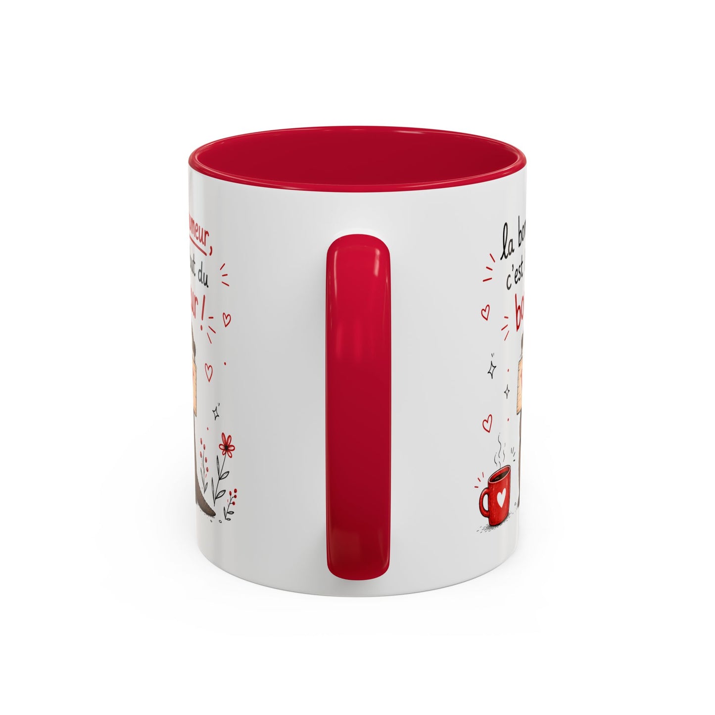 Tasse La Bonne Humeur c’est le Début du Bonheur – Mug Loutre Positive – Cadeau Motivation Homme Femme 325ml